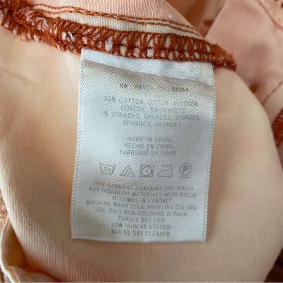 Anthropologie Light Pink High Rise Chino Shorts - Picture 8 of 8